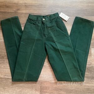 NWT Lawman Western Vintage Premium Denim Green Jeans